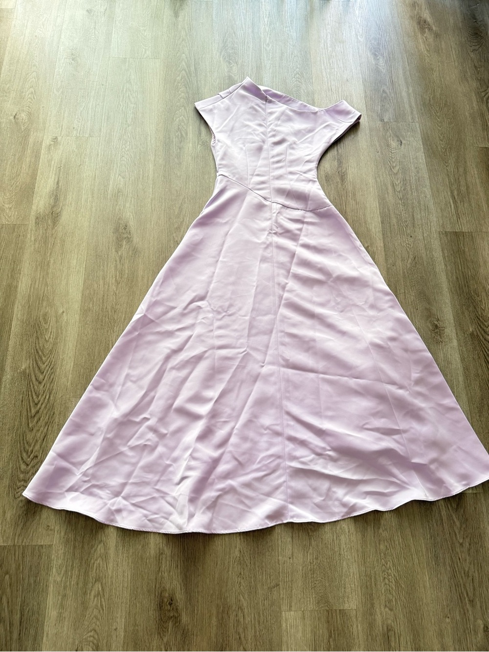elliatt marissa purple one shoulder asymmetrical hem maxi gown dress size Large - Picture 9 of 14